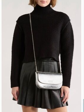 krista metallic chain flap crossbody bag by Kate Spade New York